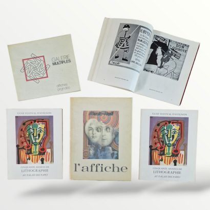 5 BOOKS ON POSTERS AND LITHOGRAPHS:
- L'AFFICHE,...