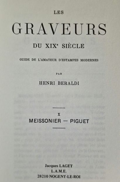 LES GRAVEURS DU XIXe SIECLE GUIDE DE L'AMATEUR...