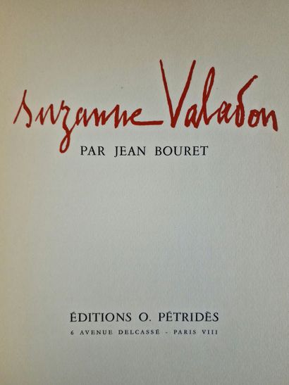 7 WORKS ON ARTISTS OF THE EARLY XXth CENTURY:...