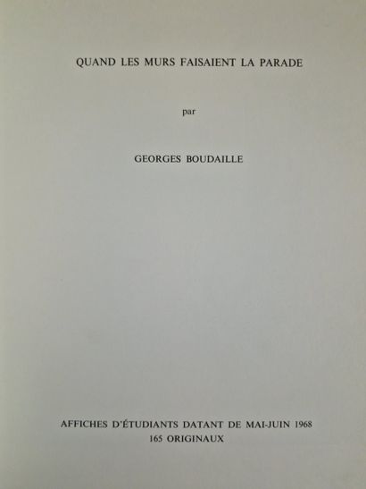 6 BOOKS ON THE POSTERS OF MAY 68 : 
- MAI...