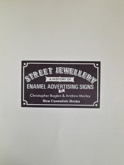 3 BOOKS ON ENAMEL ADVERTISING SIGNS AND PLAQUES...