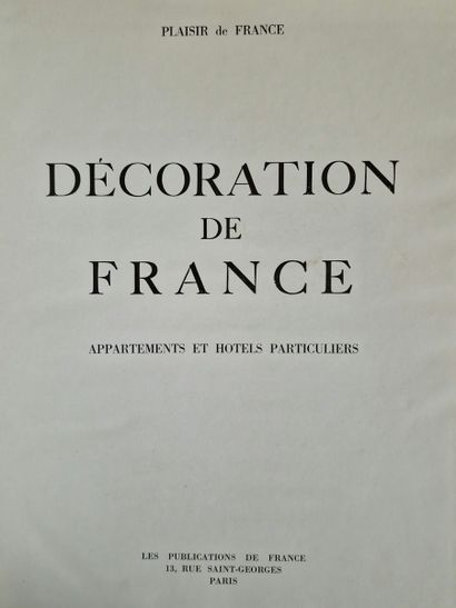 4 OUVRAGES SUR LES DECORS ET ORNEMENTS D'INTERIEURS...