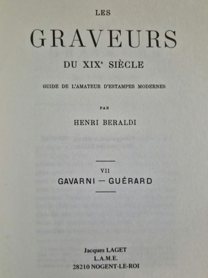 LES GRAVEURS DU XIXe SIECLE GUIDE DE L'AMATEUR...