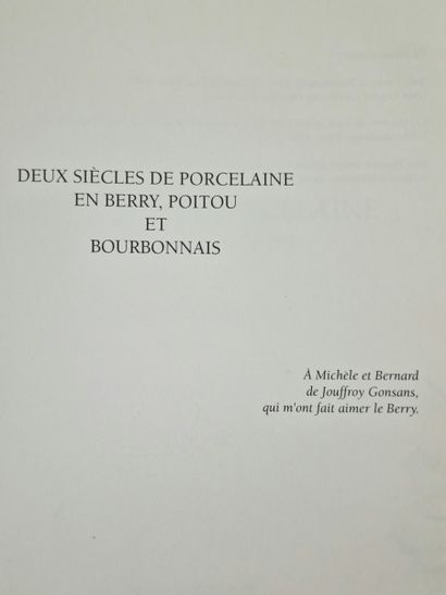 7 BOOKS ON CERAMICS :
- DEUX SIECLES DE PORCELAINE...