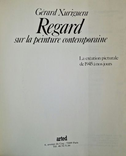 9 BOOKS ON CONTEMPORARY PAINTING :
- REGARD...