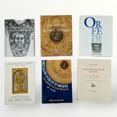 6 BOOKS ON BRETON GOLDSMITHING : 
- LES ORFEVRES...