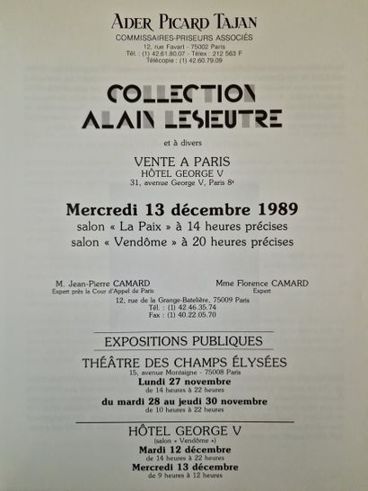 6 CATALOGS OF PUBLIC AUCTIONS : 
- LE REGARD...
