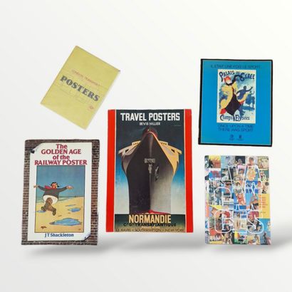 5 BOOKS ON POSTERS ON THE THEME OF SPORTS...