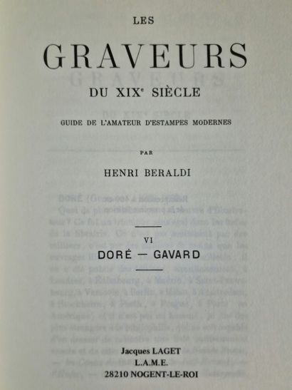 LES GRAVEURS DU XIXe SIECLE GUIDE DE L'AMATEUR...