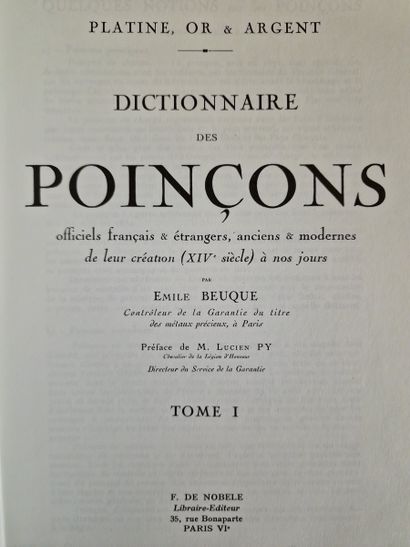 3 WORKS ON THE POINCONS : 
- DICTIONNAIRE...