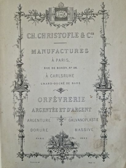 CATALOGUE DE LA MANUFACTURE CHRISTOFLE CIE,...