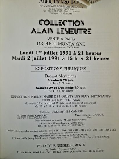 6 CATALOGS OF PUBLIC AUCTIONS : 
- LE REGARD...