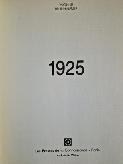 3 OUVRAGES SUR LE STYLE 1925 :
- LE STYLE...