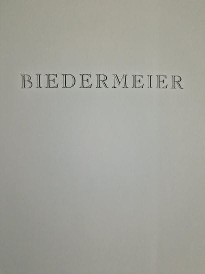 3 OUVRAGES SUR LE MOBILIER BIEDERMEIER ET...