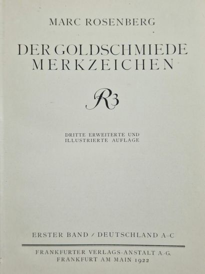 DER GOLDSCHMIEDE MERKZEICHEN III. AUFLAGE,...