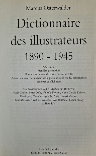 DICTIONARY OF ILLUSTRATORS, (OSTERWALDER,...