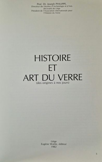 6 BOOKS ON GLASS :
- RENE LALIQUE Bijoux...