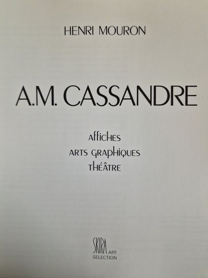 3 BOOKS ON CASSANDRE : 
- A.M. CASSANDRE...