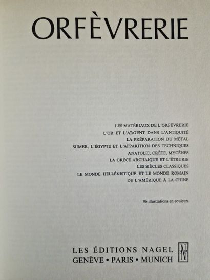 3 OUVRAGES SUR L’ORFEVRERIE FRANCAISE ET...
