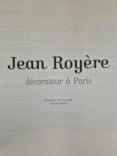 JEAN ROYERE Décorateur à Paris, (Coll.),...