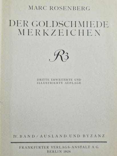 DER GOLDSCHMIEDE MERKZEICHEN III. AUFLAGE,...