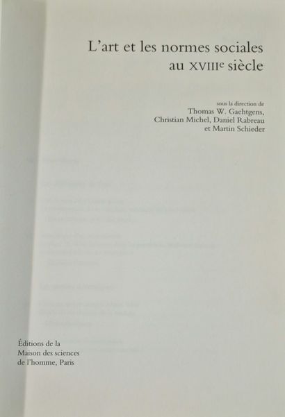 4 OUVRAGES SUR L’ART ET L’HISTOIRE DES XVIIE...