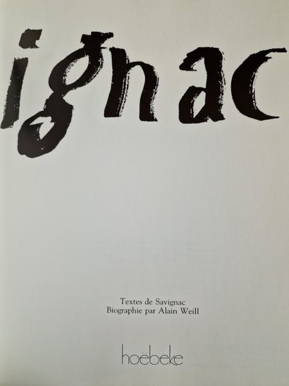 3 BOOKS ON SAVIGNAC : 
- SAVIGNAC L'affiche...