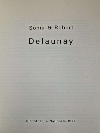 2 BOOKS ON SONIA AND ROBERT DELAUNAY :
-...