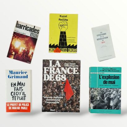 6 BOOKS ON MAY 68 : 
- LA FRANCE DE 68, (DELALE,...