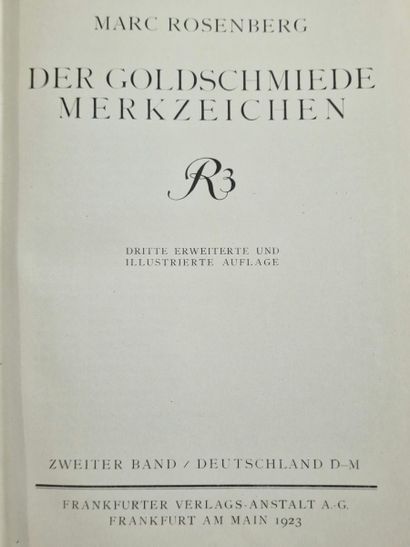 DER GOLDSCHMIEDE MERKZEICHEN III. AUFLAGE,...