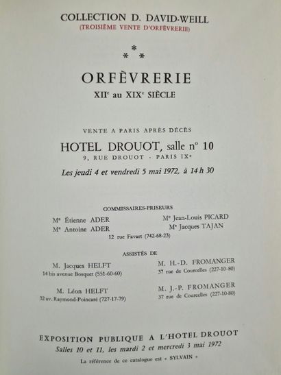 3 CATALOGS OF PUBLIC AUCTIONS OF GOLDSMITH'S...