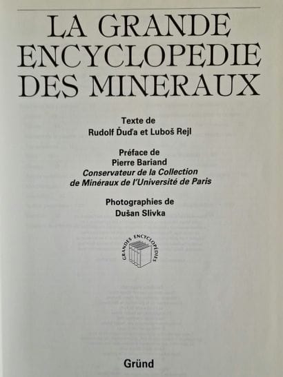 7 OUVRAGES DE GEMMOLOGIE : 
- LES PIERRES...