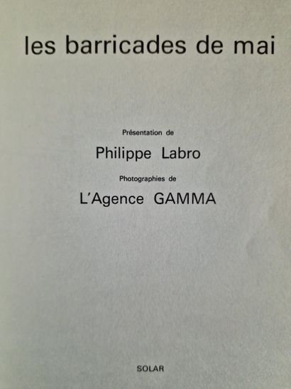 6 BOOKS ON MAY 68 : 
- LA FRANCE DE 68, (DELALE,...