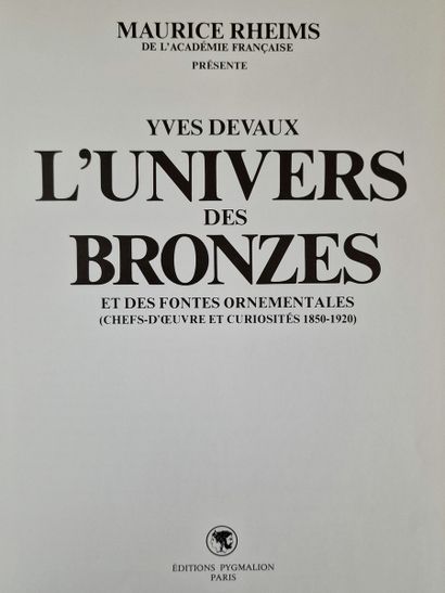 2 BOOKS ON SCULPTURE :
- L'UNIVERS DES BRONZES...