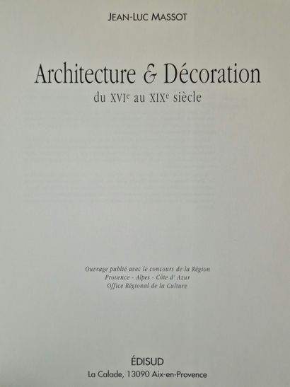 4 OUVRAGES SUR LES DECORS ET ORNEMENTS D'INTERIEURS...