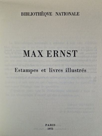 2 BOOKS ABOUT SURREALISM :
- MAX ERNST, ESTAMPES...