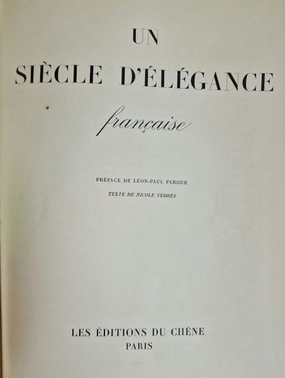 4 BOOKS ON FASHION AND BALLS :
- UN SIECLE...