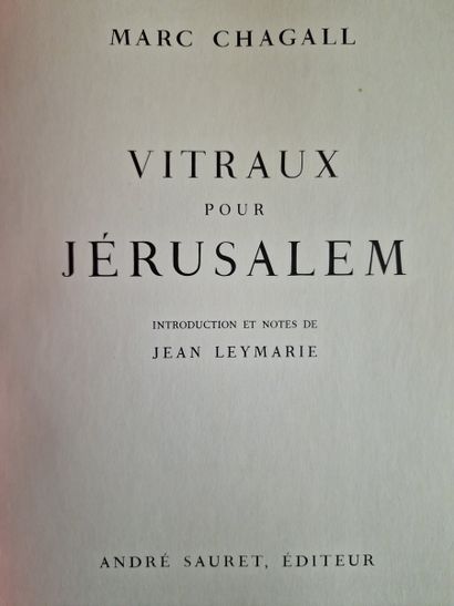 MARC CHAGALL, VITRAUX POUR JERUSALEM (CHAGALL,...