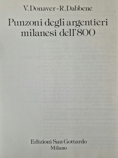 4 OUVRAGES SUR L’ORFEVRERIE ITALIENNE :
-...