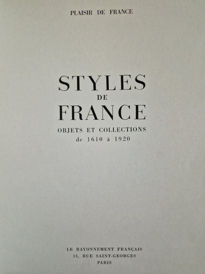 2 OUVRAGES SUR LES STYLES : 
- COMMENT DISCERNER...
