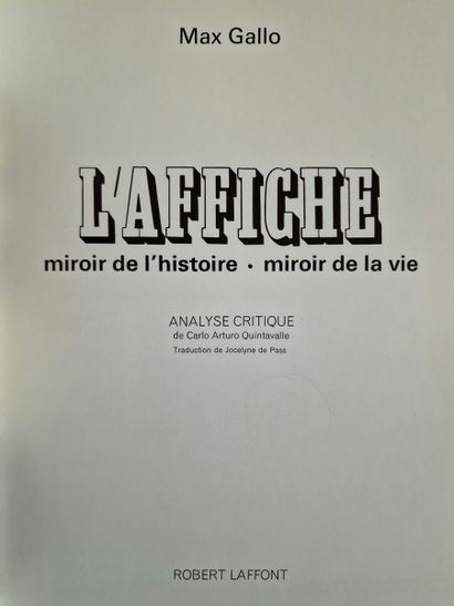 3 BOOKS ON THE HISTORY OF THE POSTER : 
-...