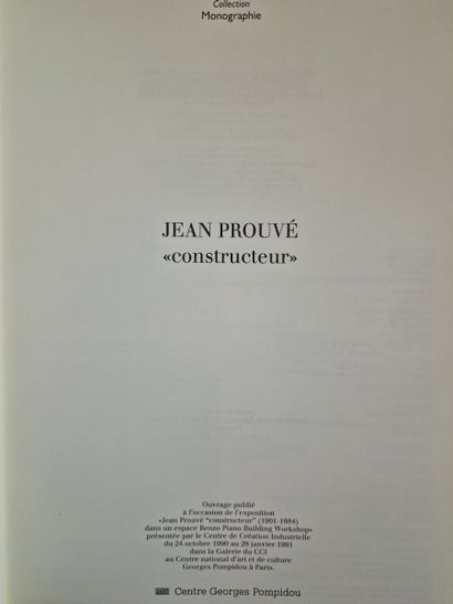 6 OUVRAGES SUR JEAN PROUVE :
- JEAN PROUVE...