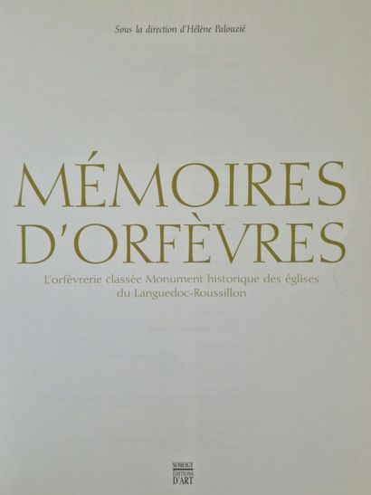 4 BOOKS ON GOLDSMITHING :
- MEMOIRES D'ORFEVRES...