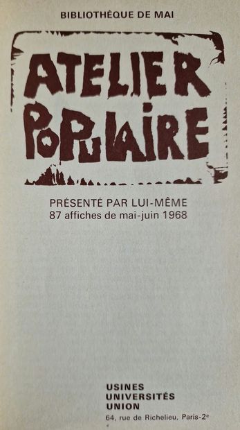 6 BOOKS ON THE POSTERS OF MAY 68 : 
- TEXTS...