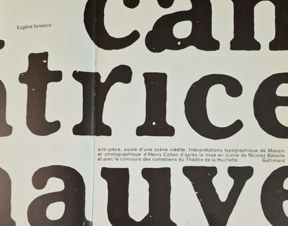 2 WORKS ON THE THEATER : 
- LA CANTATRICE...