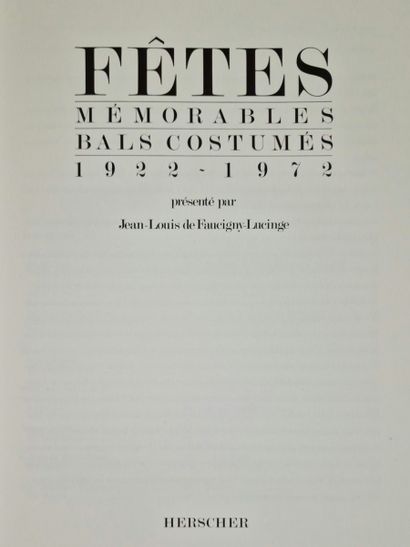 4 BOOKS ON FASHION AND BALLS :
- UN SIECLE...
