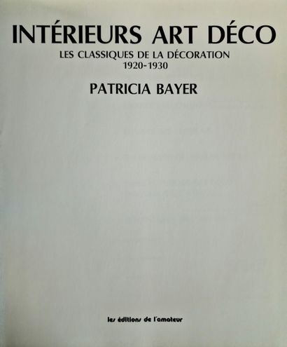 INTERIEURS ART DECO Les classiques de la...