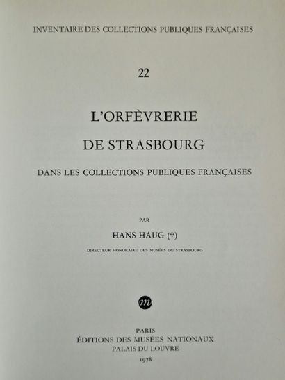 6 BOOKS ON GOLDSMITHING IN STRASBOURG AND...