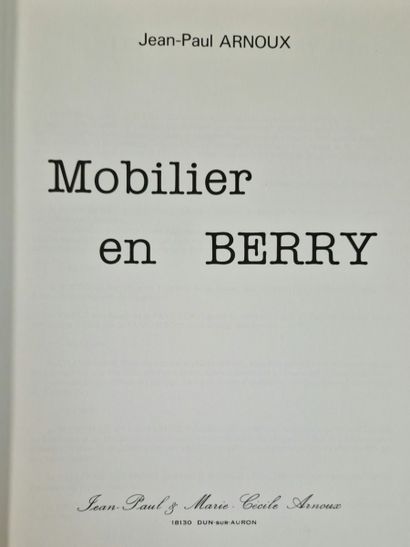 4 OUVRAGES SUR LE MOBILIER REGIONAL :
- LE...