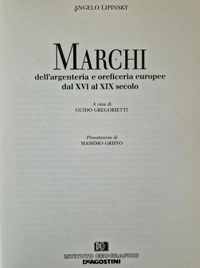 4 OUVRAGES SUR L’ORFEVRERIE ITALIENNE :
-...
